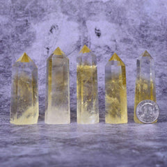 Angelstones citrine prism figurine highlights natural beauty for collecting and mindful energy work.