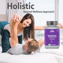 Closeup of ANGELYCIA vaginal moisturizer pills suggests hydration and surface smoothness.