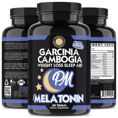 Capsules closeup of Garcinia Cambogia PM showing vegetarian capsules