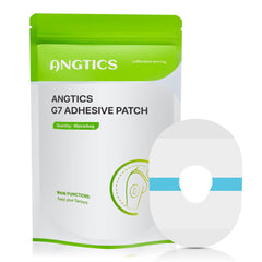 ANGTICS Dexcom G7 adhesive patch waterproof close-up showing durable protection for swimming