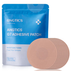 Parche adhesivo ANGTICS para Dexcom G7, resistente al agua, protege el sensor durante ejercicio.