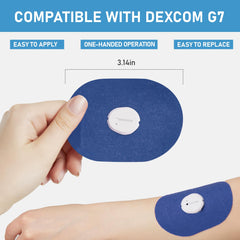 ANGTICS Dexcom G7 patch durable adhesive lasting over days.