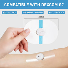ANGTICS Dexcom G7 patch easy-application with pre-cut back for quick replacement
