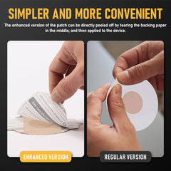 ANGTICS Dexcom G7 patches with ear design for easy one-handed application.