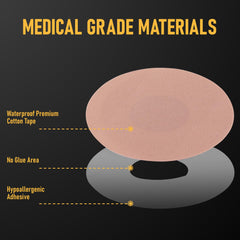 Elastic, breathable overpatch supports 10+ days of wear without loosening