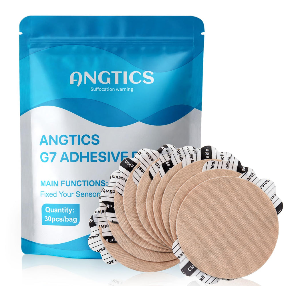 ANGTICS Dexcom G7 patches in packaging ready for safe, discreet CGM wear.