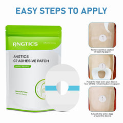 ANGTICS Dexcom G7 skin-friendly durable patch stays on for over 10 days