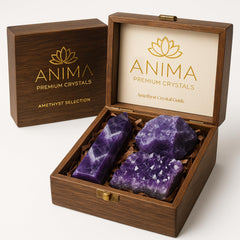 Anima amethyst tower—deep violet hues for focused calm and clarity.