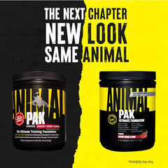 Animal Pak scoop dispensing a measured powder for easy daily use