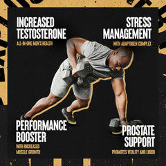 Animal TNT+ adaptogen blend promotes stress resilience and balanced energy for daily activity.
