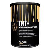 Animal TNT+ bottle highlights testosterone support for enhanced workout performance.