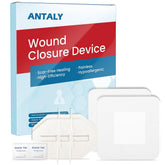 Antaly wound closure strips packaging shows ready-to-use first aid for on-the-go care