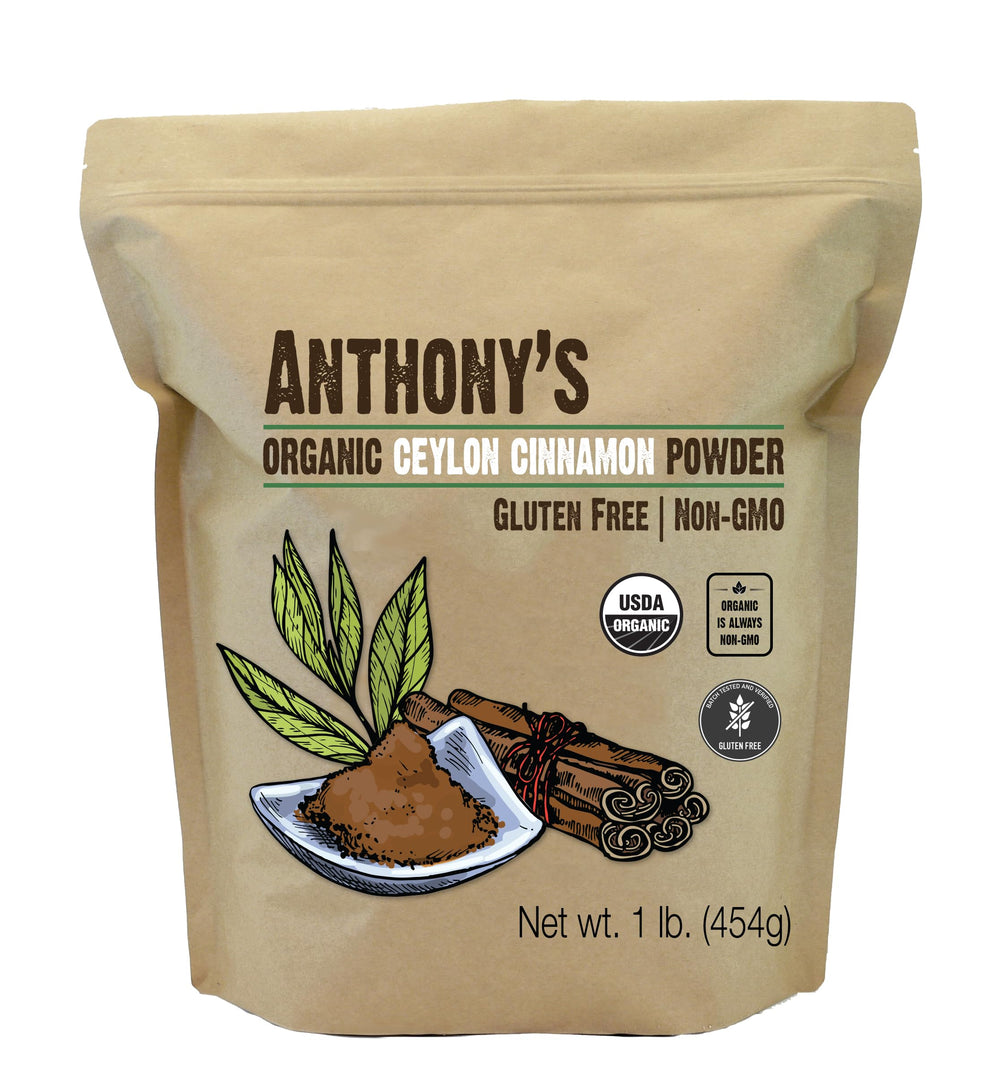 Anthony's Organic Ceylon Cinnamon Powder jar ready for premium baking