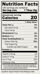 Anthonys psyllium husks dissolving in water forming a gel.