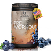 Antidote Clean Pre-Workout Wild Blueberry tub shown for clean energy during workouts