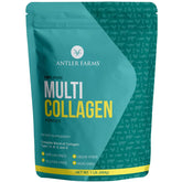 Antler Farms Multi Collagen Protein Powder bottle for daily skin, joints, and digestion.