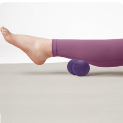 ANVICTOX peanut massage ball dual-texture close-up with ridges and smooth surface.