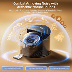 ANWOON Schumann resonance feature highlighted for potential relaxation and focused sleep.