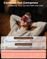 Anydance eye mask with heat settings four levels for personalized comfort.