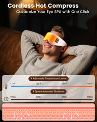 Anydance heated eye mask with four heat levels for personalized comfort