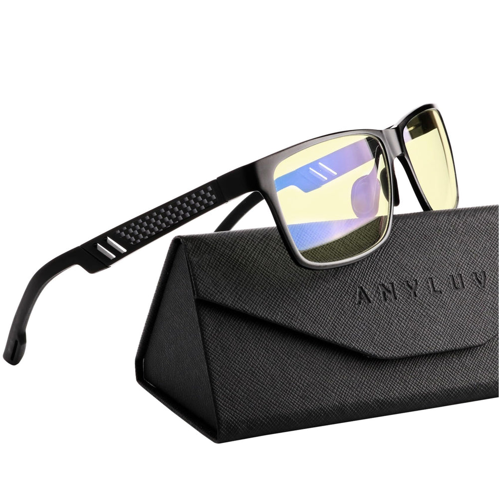 ANYLUV blue light blocking glasses front view for comfortable long use and eye relief