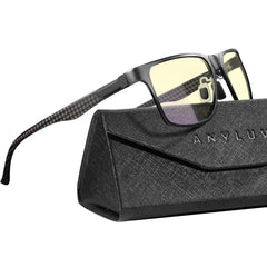 ANYLUV blue light blocking glasses front view for men, clear and stylish for screen work