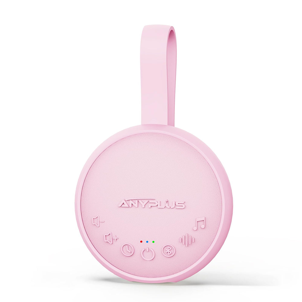 ANYPLUS white noise sound machine in pink for peaceful baby sleep