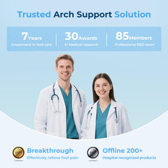 ANYSWEET adhesive arch support sticks securely under the arch for lasting stability.