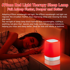 Anzqul red night light 670nm wavelength supports circadian-friendly evenings.