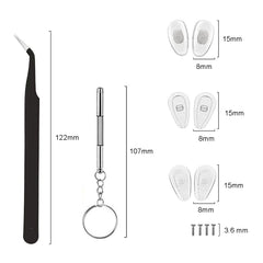 Aobvrey eyeglass screws providing durable replacements for frames.