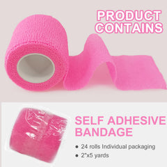 AOITMZAY pink elastic vet wrap supports sports paws and joints