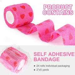 AOITMZAY pink heart wrap on ankle offers comfortable stabilization during activity.