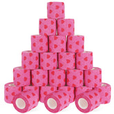 AOITMZAY pink heart wrap on wrist provides secure support for minor sprains.