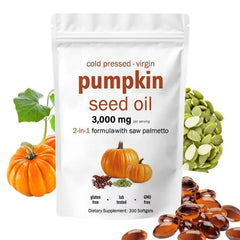 AOLBSPD pumpkin seed oil capsules for daily hair and scalp support.