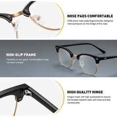 AOMASTE blue light glasses gaming setup front view reduces glare