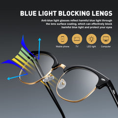 AOMASTE blue light glasses uv clear lens delivers crisp color and clarity