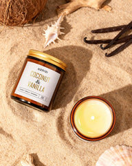 AOOVOO Vanilla Tonka notes close-up emphasizes warm aroma for relaxation.