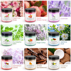 AOTOIE Sage Citrus candle with bright zest for uplifting room perfume