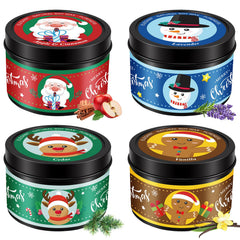 Aottom Christmas Candles 4-pack gift box for festive ambiance