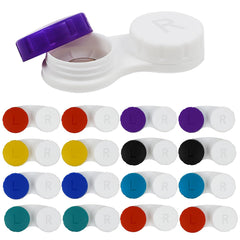 Aoutrow 16-pack contact lens case in colorful variety for organized storage