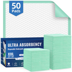 AOZITA underpads in packaging for easy storage and quick setup.