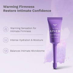Close-up of APoEM gel showing silky, lightweight hydration for delicate skin.