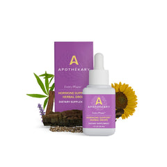 Apothekary Every Phase bottle front view for convenient hormone support.
