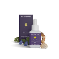 Apothekary Mindcraft bottle pour for easy daytime use and focus.