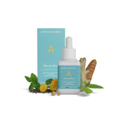 Apothékary Rescue Bloat bottle pour showing convenient post-meal relief