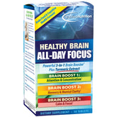 Applied Nutrition Healthy Brain All-Day Focus bottle front promotes all-day focus