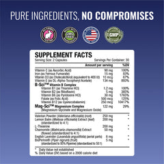 Approved Science Restlex capsules being poured for daily dosing.