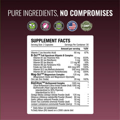 Approved Science Tinnitol capsules being poured to convey easy daily use.