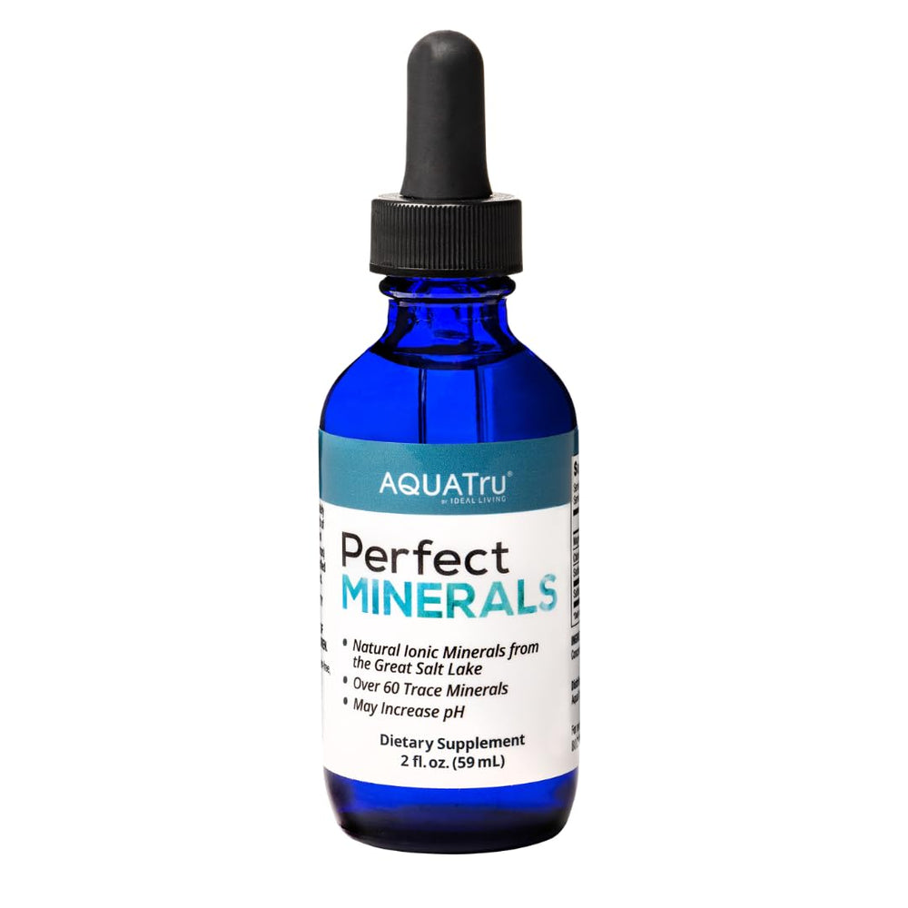 AquaTru Perfect Minerals bottle ready to mineralize water for improved taste and balance.