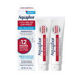 Aquaphor Children's Itch Relief Ointment 1oz tube, two-pack for home use and travel.